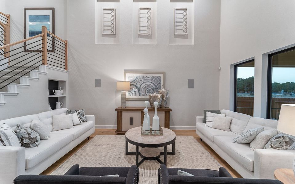 Representative furnished interior of a home built from the Dakota by CastleRock Communities in Hughes Landing, Dickinson (Image 18).