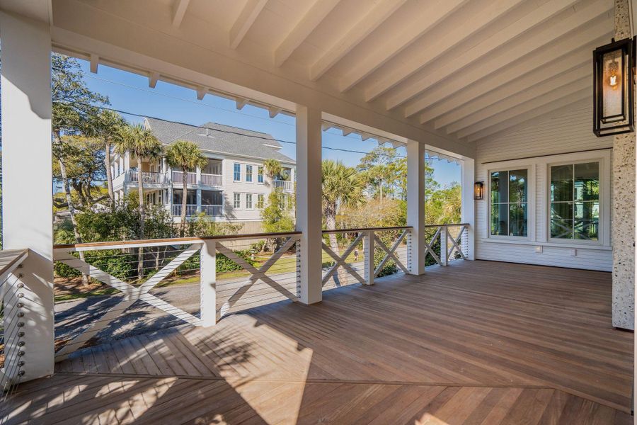 Exterior details and patio area of a home in , Folly Beach (Image 38).