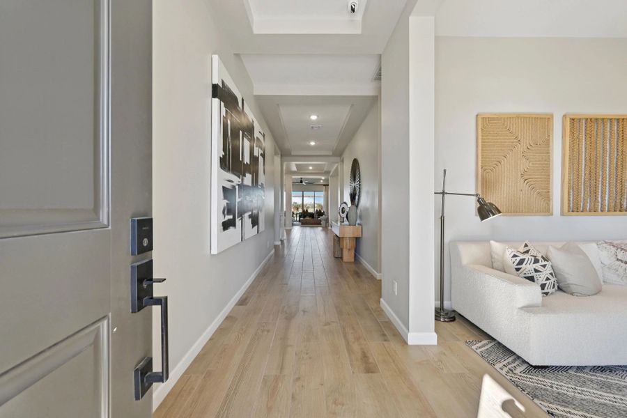 Entryway with Parlor on right