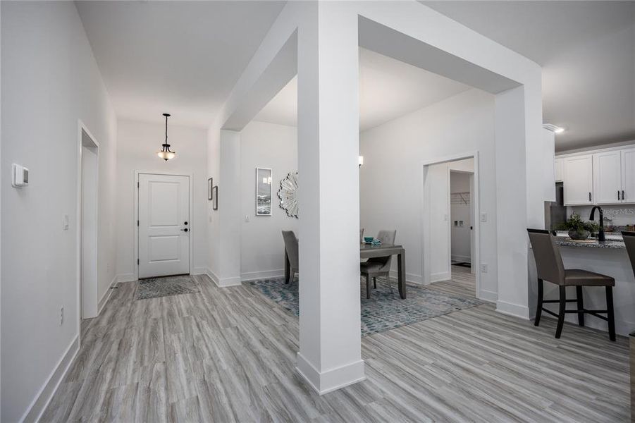 Furnished interior view inside a new home in Briarwood, Alachua (Image 6). Furnished interior view inside a new home in Briarwood, Alachua (Image 6).