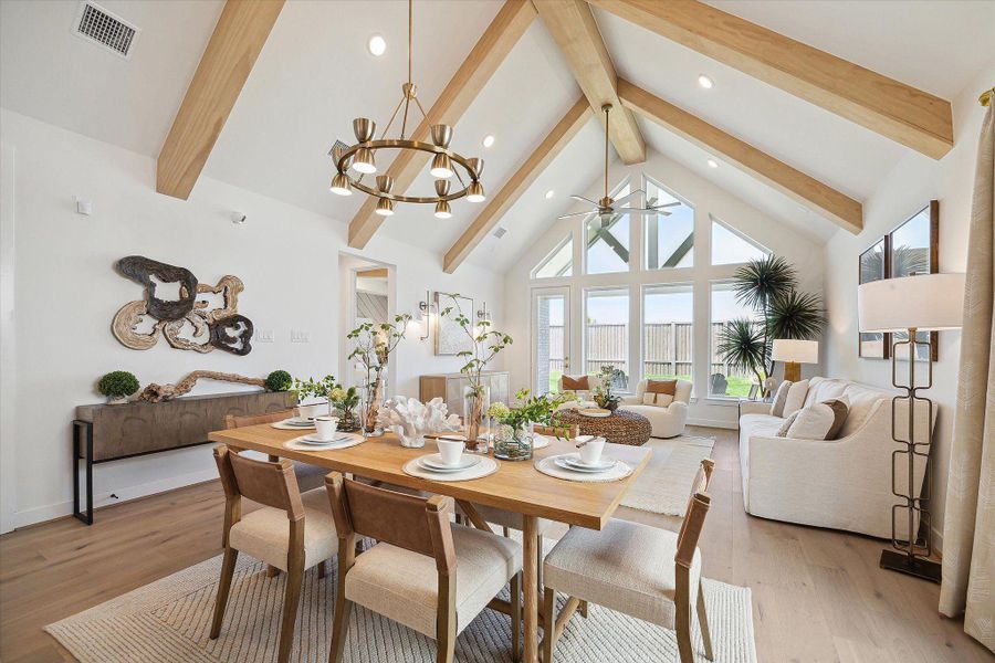 Furnished interior view inside a new home in The Trails, New Caney (Image 6).