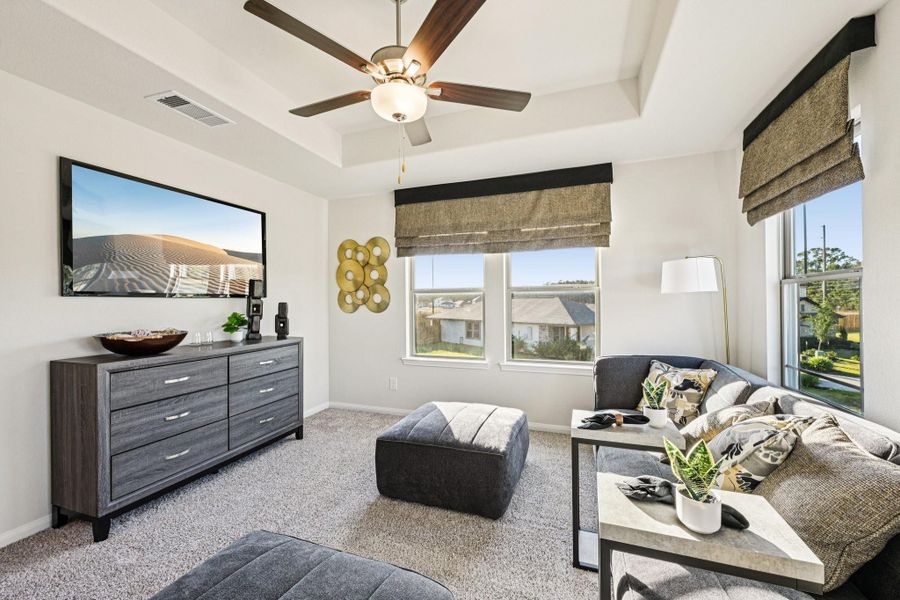 Furnished interior view inside a new home in The Landing, New Caney (Image 14).