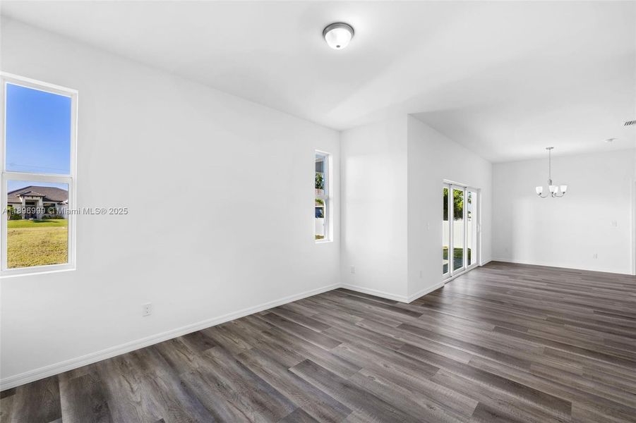 Spacious, unfurnished interior of a new home in , Cape Coral (Image 10). Spacious, unfurnished interior of a new home in , Cape Coral (Image 10).