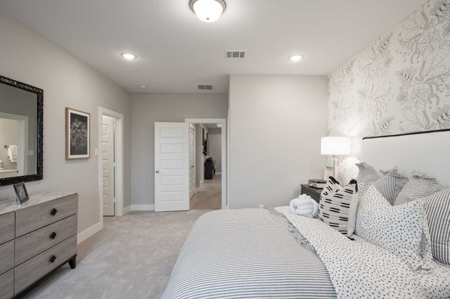 Representative furnished interior of a home built from the Milan by Tri Pointe Homes in Dunham Pointe, Cypress (Image 51).