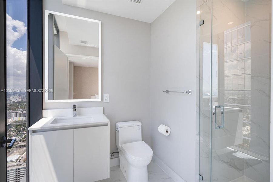 Furnished interior view inside a new home in , Miami (Image 11).