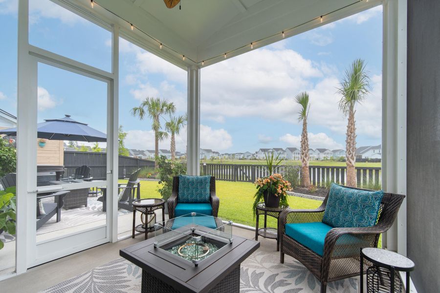 Exterior details and patio area of a home in Carnes Crossroads, Summerville (Image 4).