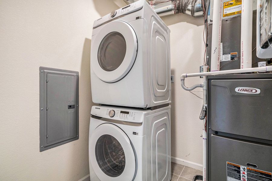 Representative furnished interior of a home built from the Vyktorea II by Lokal Homes in Gateway Commons, Denver (Image 12).