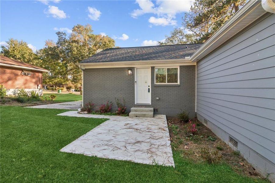 Exterior details and patio area of a home in , Decatur (Image 24). Exterior details and patio area of a home in , Decatur (Image 24).