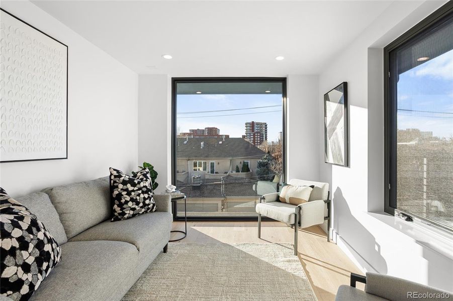 Furnished interior view inside a new home in , Denver (Image 19).