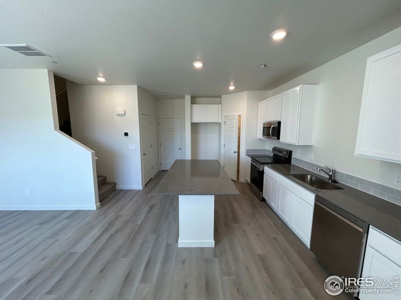 Living room and Kitchen