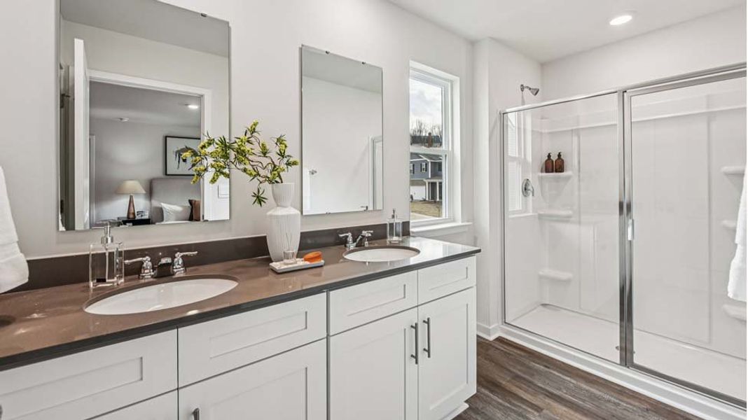 Furnished interior view inside a new home in The Hamptons at Hickory, Hickory (Image 14). Furnished interior view inside a new home in The Hamptons at Hickory, Hickory (Image 14).