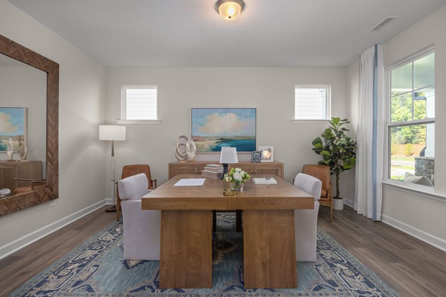Representative furnished interior of a home built from the The Hickory II A by Davidson Homes LLC in Springvale South, Fuquay Varina (Image 8). Representative furnished interior of a home built from the The Hickory II A by Davidson Homes LLC in Springvale South, Fuquay Varina (Image 8).