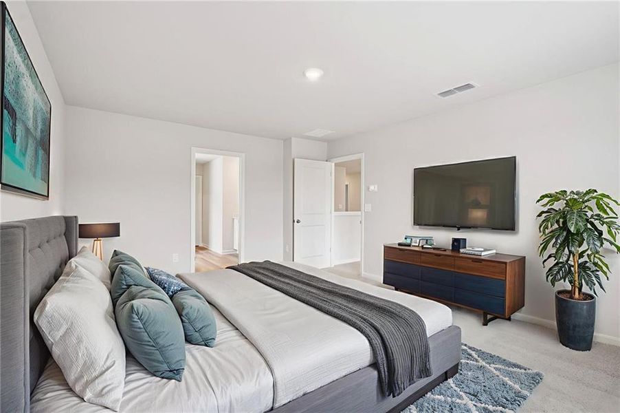 Furnished interior view inside a new home in Harmony Manor, Fairburn (Image 18).