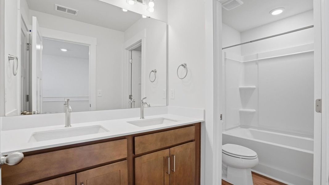 Furnished interior view inside a new home in Iris Meadows, Moore (Image 23).