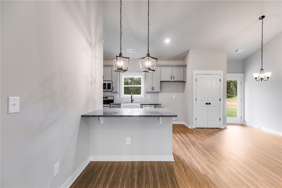 Furnished interior view inside a new home in , Buchanan (Image 8).