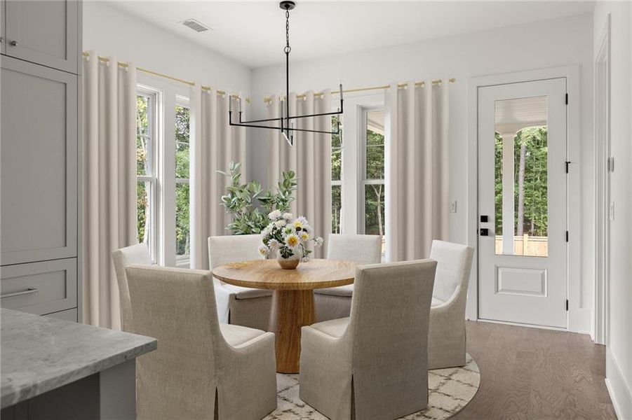 Furnished interior view inside a new home in , Chattahoochee Hills (Image 16).