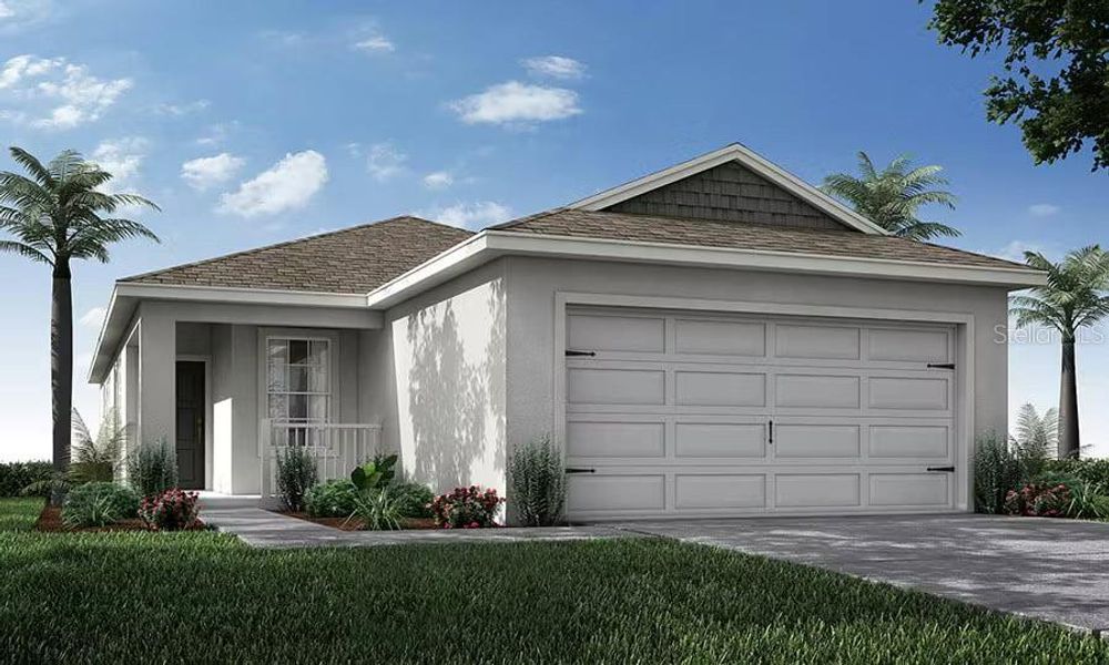 Front exterior of a new home in , Ocala, FL, highlighting curb appeal (Image 1). Front exterior of a new home in , Ocala, FL, highlighting curb appeal (Image 1).