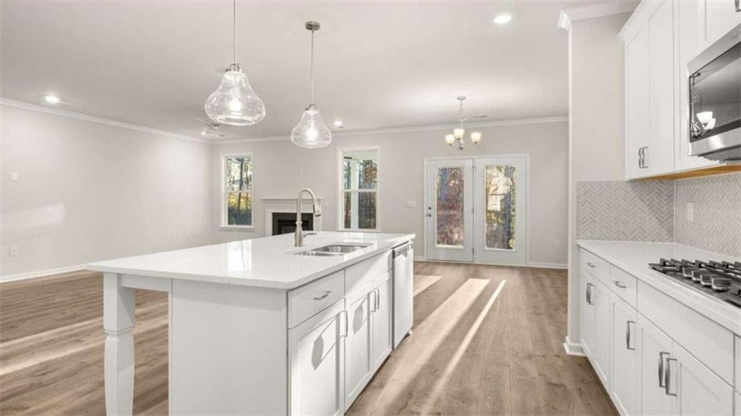 Furnished interior view inside a new home in Water Oak Estates, Lawrenceville (Image 12). Furnished interior view inside a new home in Water Oak Estates, Lawrenceville (Image 12).