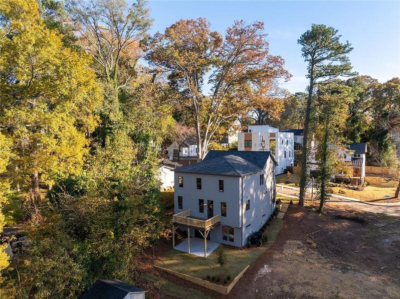 Exterior details and patio area of a home in , Scottdale (Image 31).