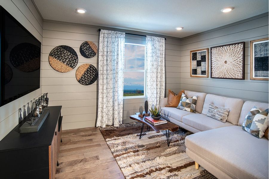 Representative furnished interior of a home built from the 1429 Modeled by KB Home in Painted Prairie Villas, Aurora (Image 4). Representative furnished interior of a home built from the 1429 Modeled by KB Home in Painted Prairie Villas, Aurora (Image 4).