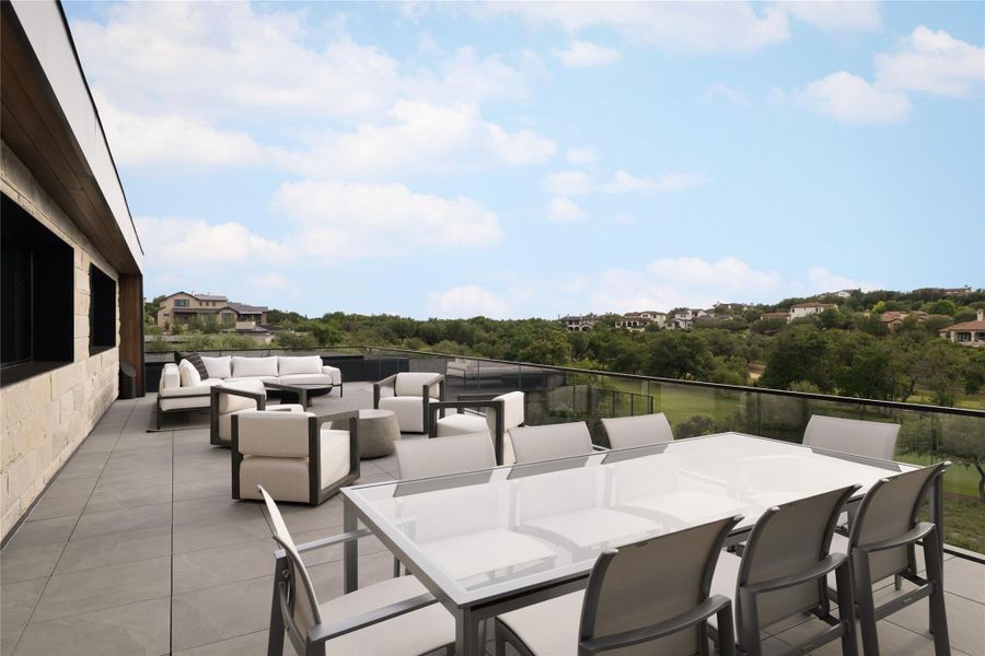 Exterior details and patio area of a home in , Austin (Image 15).