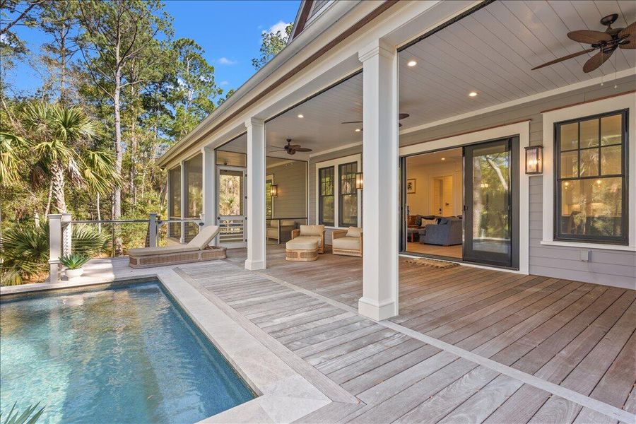 Exterior details and patio area of a home in , Kiawah Island (Image 34).
