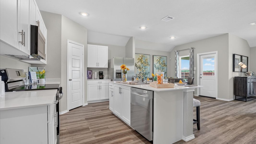 Furnished interior view inside a new home in Townes Landing, Fort Worth (Image 9).