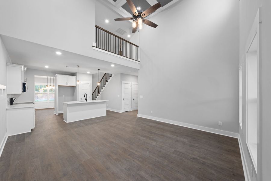 Representative unfurnished interior of a home built from the Brayden by Rockwood Homes in Park at Oliver Farm, Clarksville (Image 15).