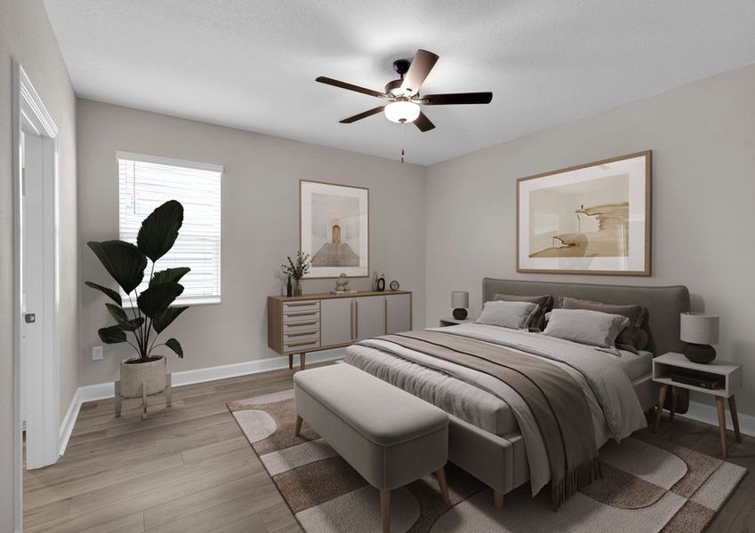 Relax in the master bedroom after a long day