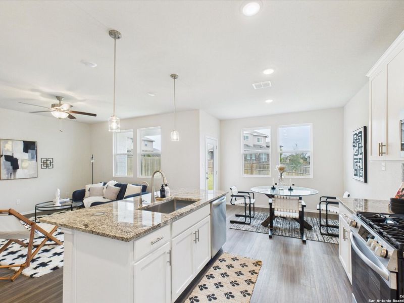 Furnished interior view inside a new home in Bricewood, San Antonio (Image 18).