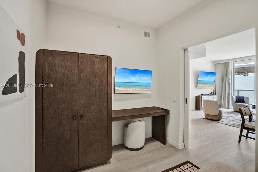 Furnished interior view inside a new home in , Miami (Image 9).