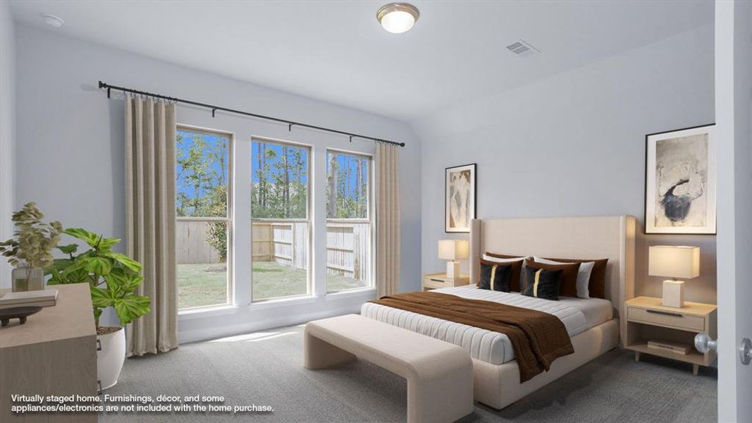 Furnished interior view inside a new home in Artavia 45', Conroe (Image 3).