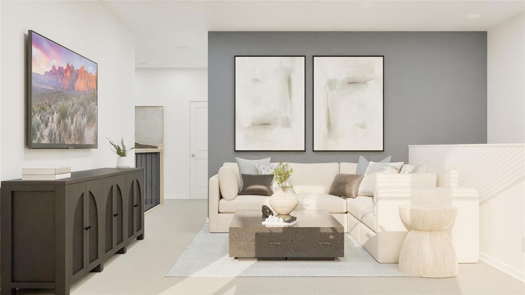 Furnished interior view inside a new home in Anniston, Katy (Image 10).