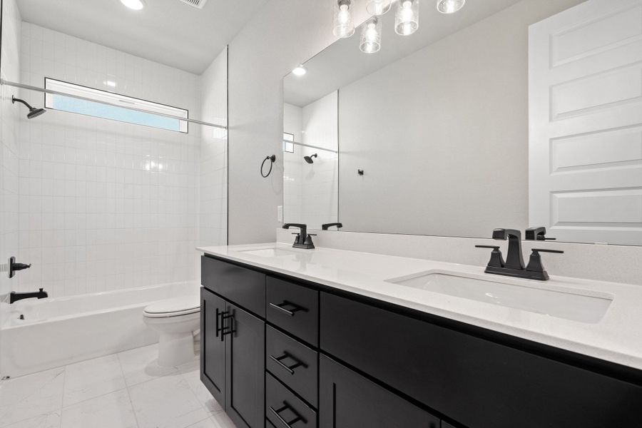 Furnished interior view inside a new home in Lariat, Liberty Hill (Image 18).