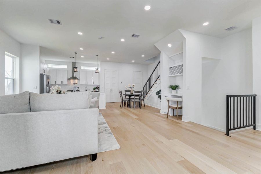 Furnished interior view inside a new home in , Houston (Image 10). Furnished interior view inside a new home in , Houston (Image 10).