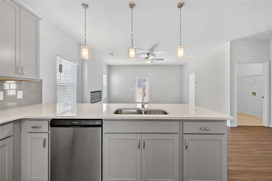 Furnished interior view inside a new home in Garrett Preserve, Douglasville (Image 8).