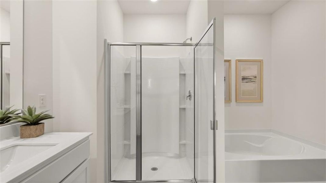 Furnished interior view inside a new home in The Preserve at Agricultural Village, Perry (Image 32).