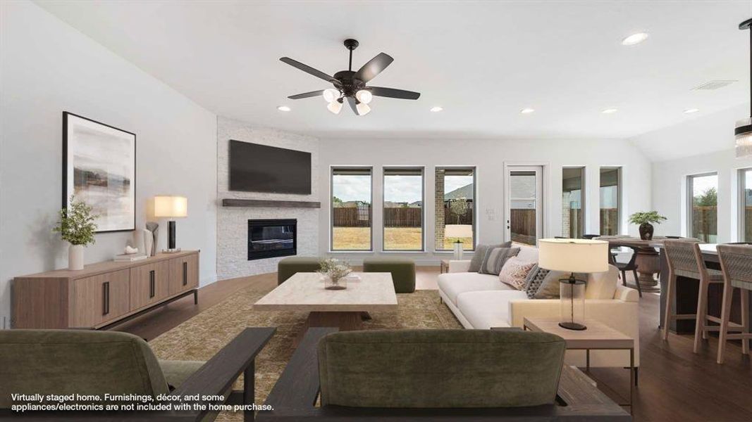 Furnished interior view inside a new home in Talon Hills, Fort Worth (Image 13).