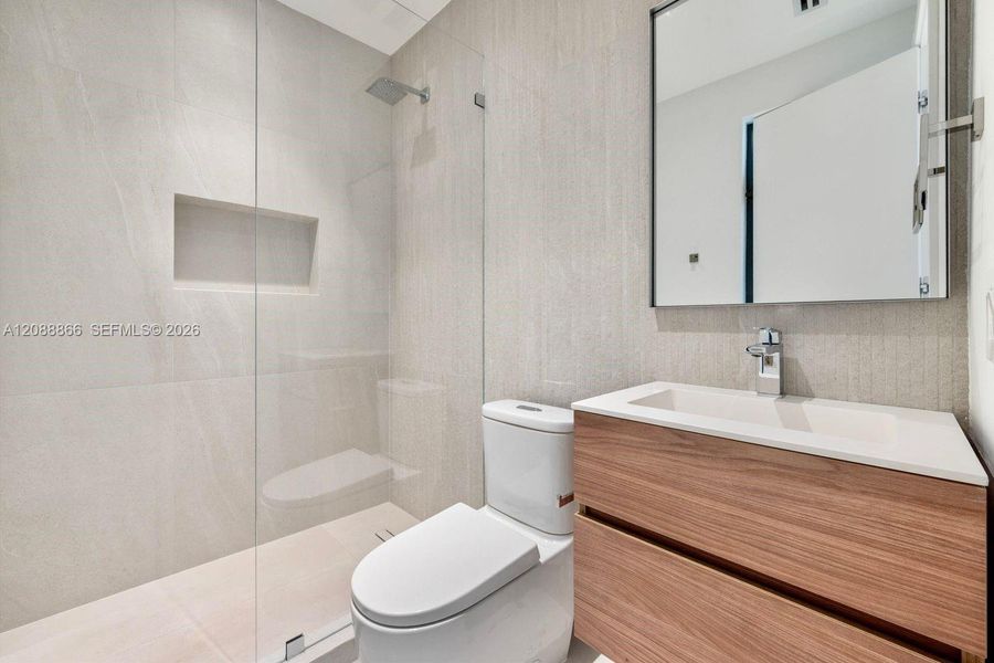 Furnished interior view inside a new home in , Miami (Image 13).