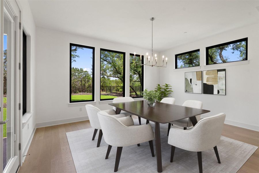 Furnished interior view inside a new home in Sweetwater, Austin (Image 27).