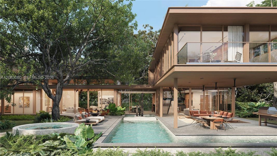Exterior details and patio area of a home in , Miami (Image 10).