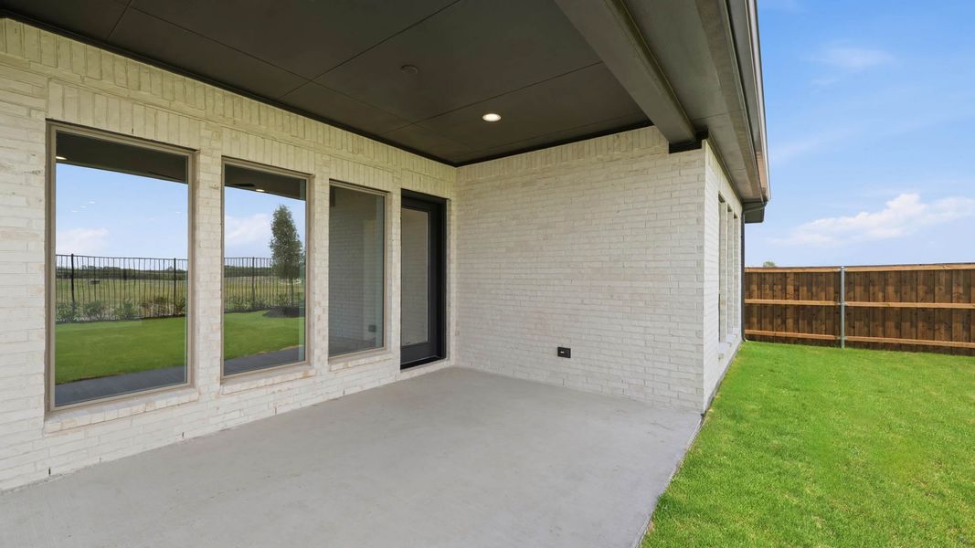 Exterior details and patio area of a home in Meraki, Forney (Image 4). Exterior details and patio area of a home in Meraki, Forney (Image 4).