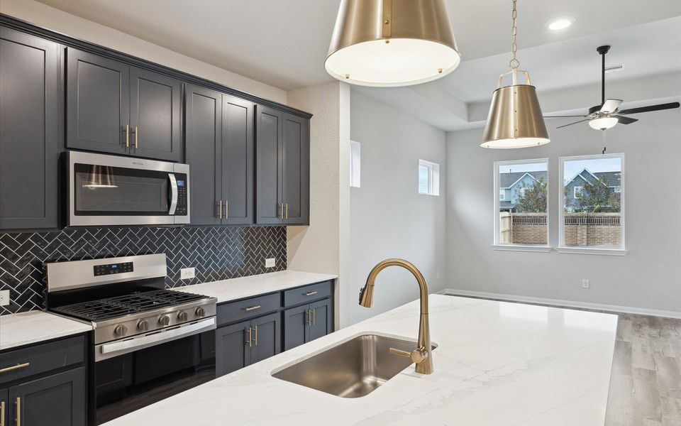 Furnished interior view inside a new home in Elyson, Katy (Image 7).