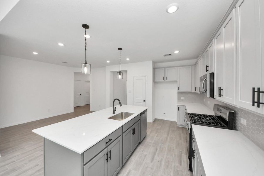 Furnished interior view inside a new home in , Katy (Image 8).