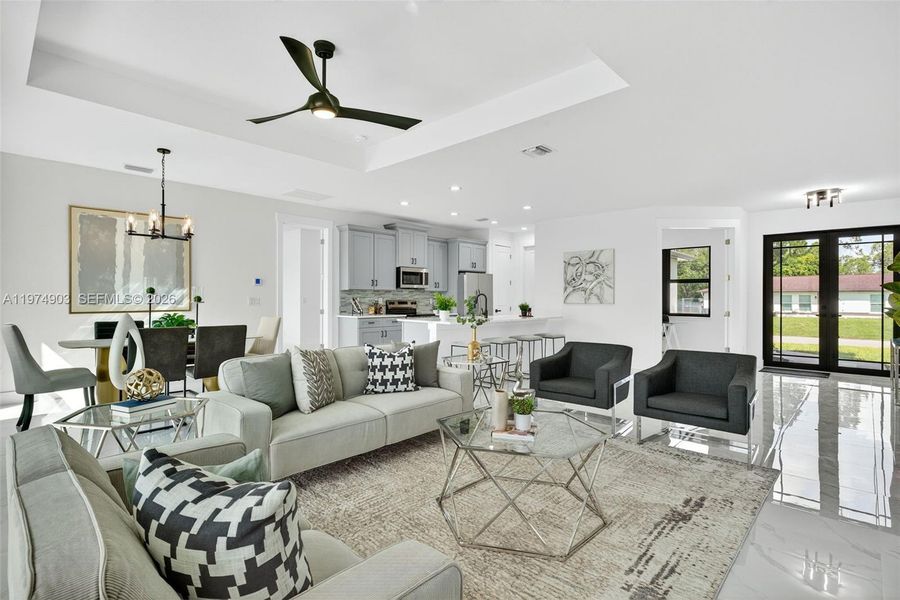 Furnished interior view inside a new home in , Lehigh Acres (Image 19).