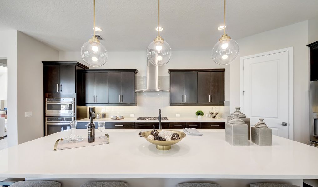 Kitchen with breakfast bar island