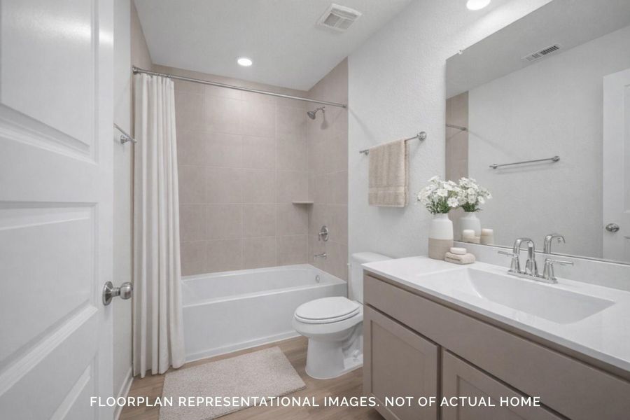 Furnished interior view inside a new home in Ambrose, La Marque (Image 10).