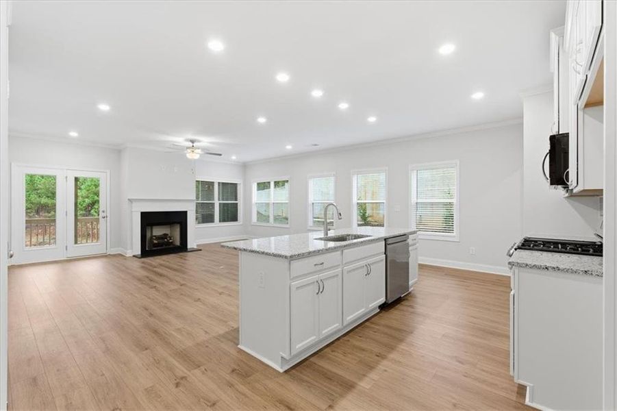 Furnished interior view inside a new home in , Dallas (Image 9).