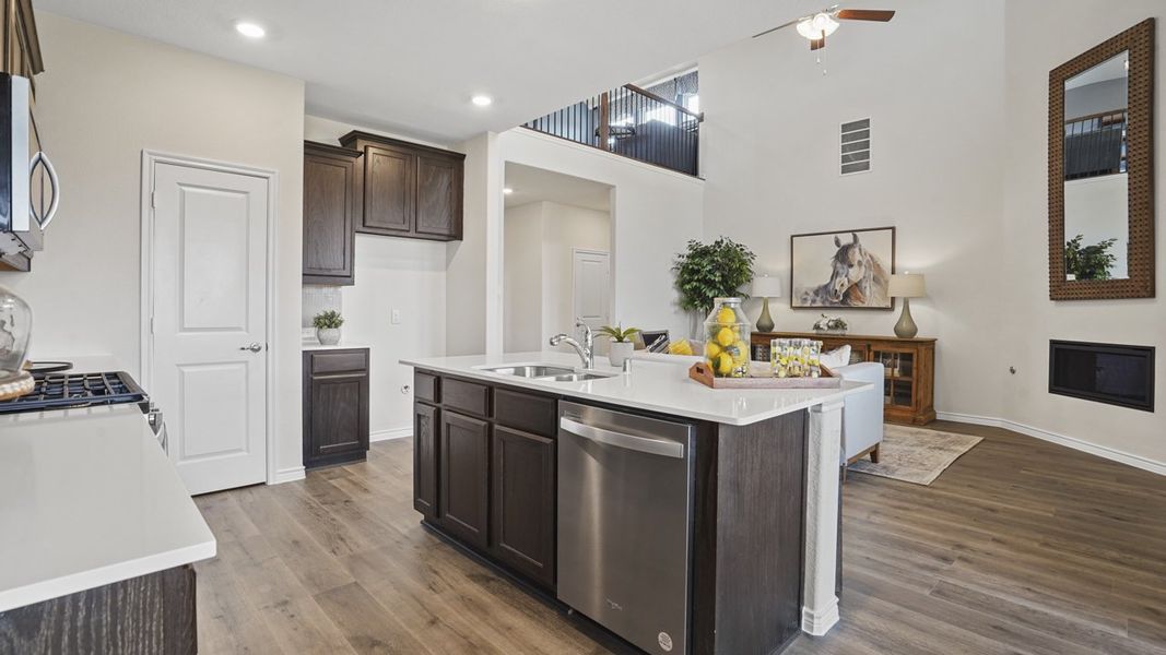 Furnished interior view inside a new home in Lakewood Trails, Forney (Image 5).