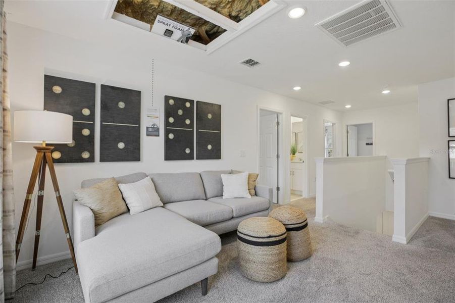 Furnished interior view inside a new home in Fox Pointe at Rivers Edge, Leesburg (Image 7).